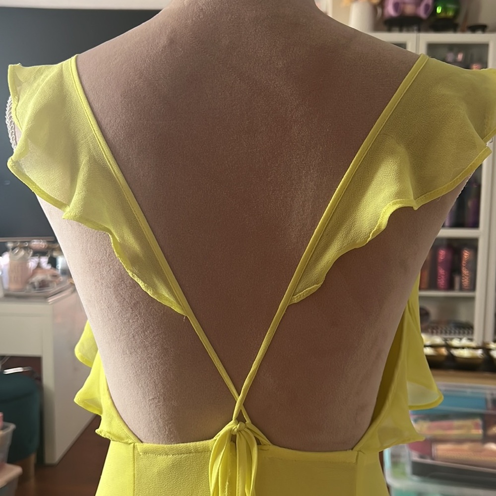 ASOS Ruffled Cross Back Dress - Picture 5 of 5